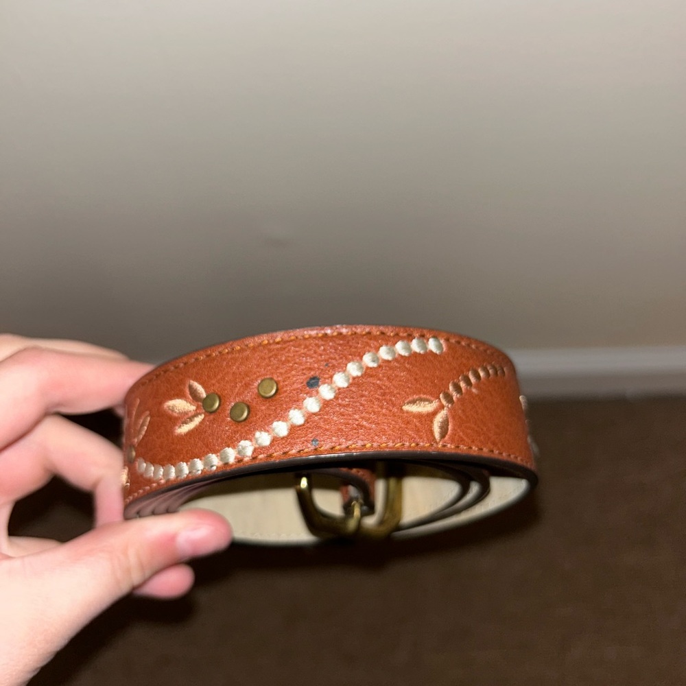 Brown Walmart patterned belt